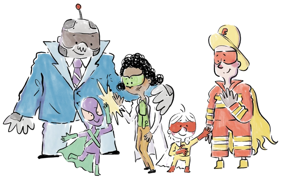 The Parts of Me characters together