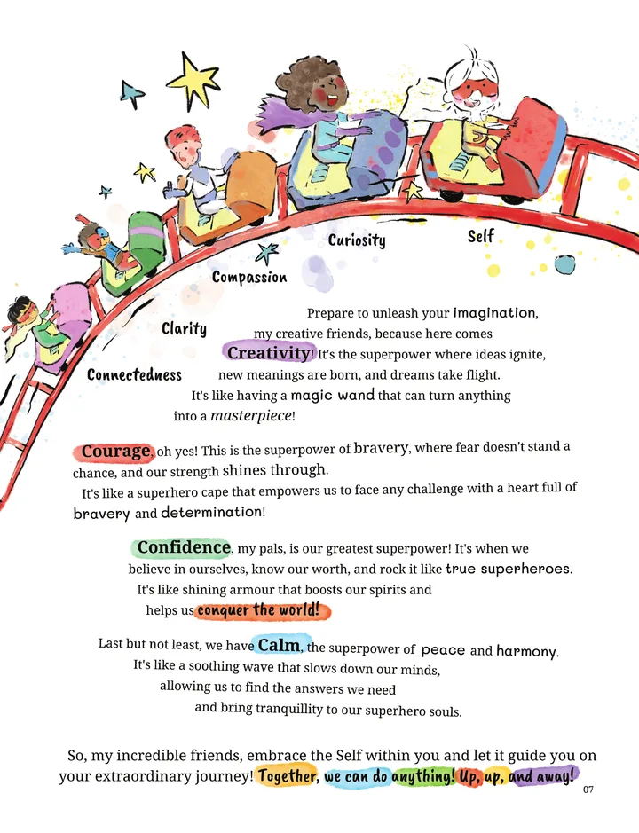 A page from the book about the superpowers of Self