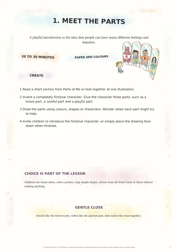 The Meet the Parts lesson page