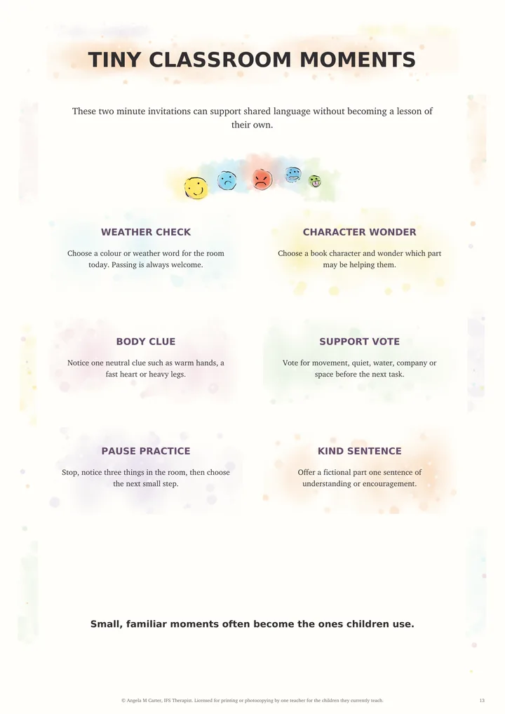 The Tiny Classroom Moments page